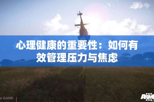 心理健康的重要性：如何有效管理压力与焦虑