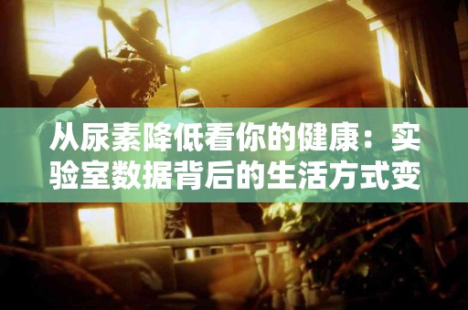 从尿素降低看你的健康：实验室数据背后的生活方式变化