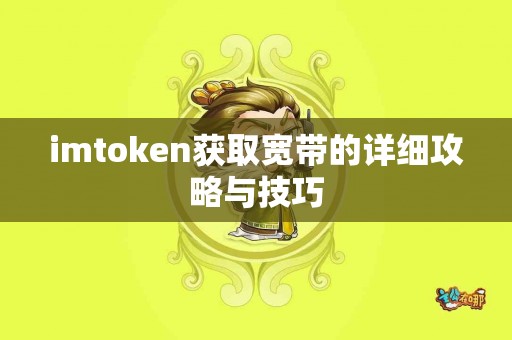 imtoken获取宽带的详细攻略与技巧