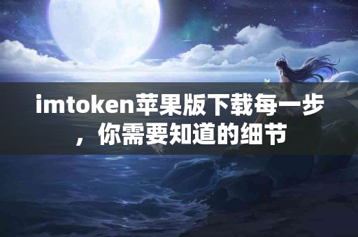 imtoken苹果版下载每一步，你需要知道的细节